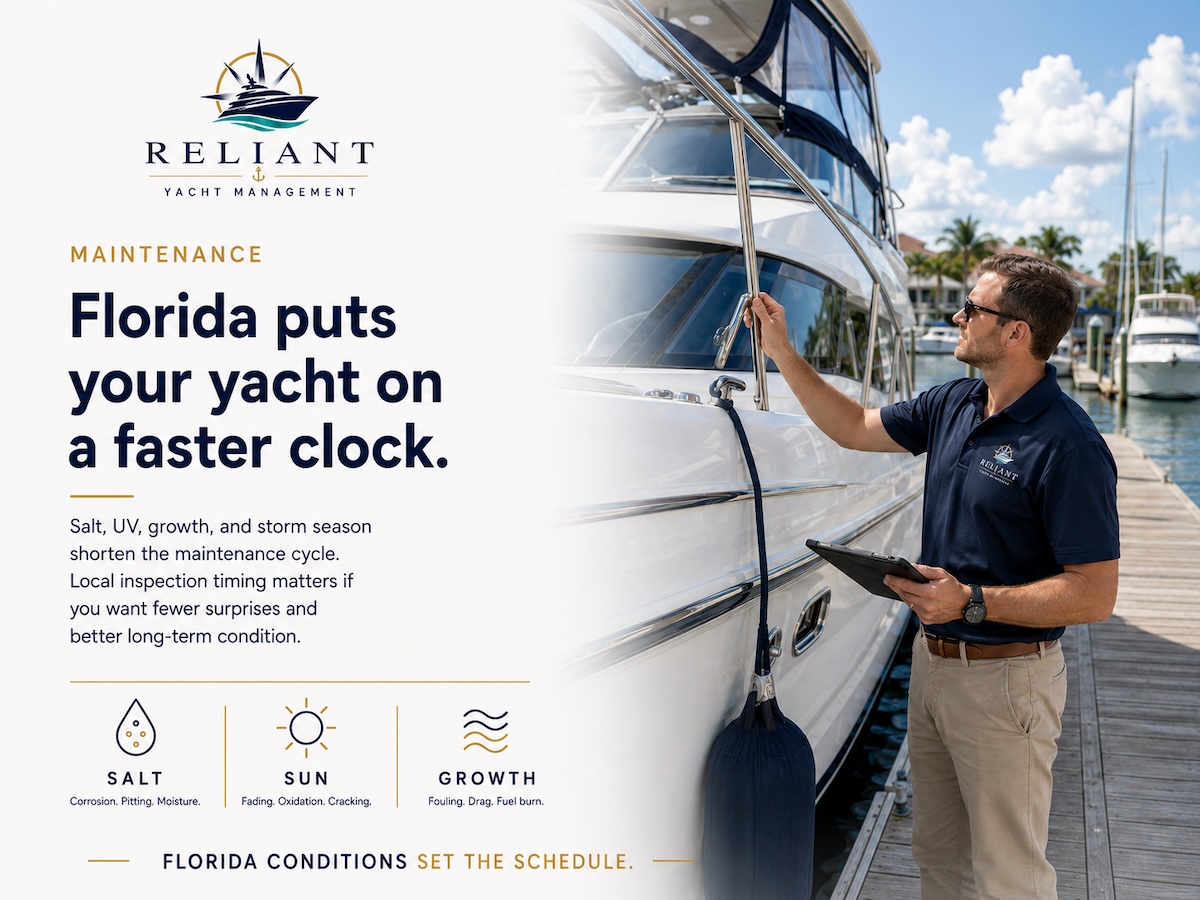 Space Coast and Southwest Florida maintenance realities: salt, sun, growth, and storm cycles by the calendar